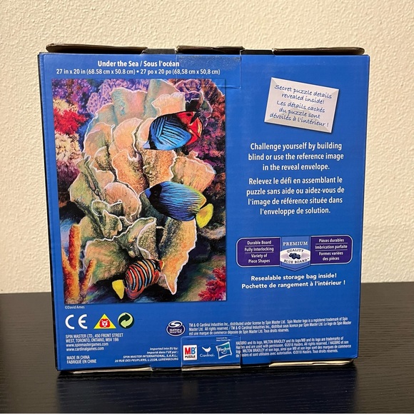 MB Puzzle 1000 Piece Jigsaw Puzzle Under The Sea - Picture 4 of 9